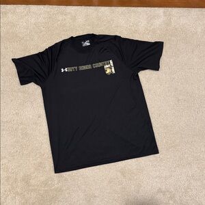 Under Armour Black HeatGear t-Shirt Army West Point